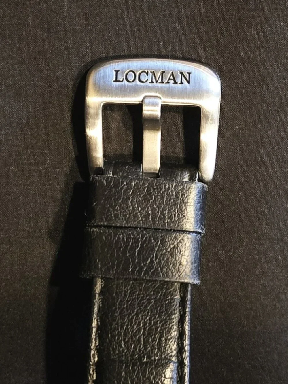 LOCMAN Italy Men’s Chronograph Watch – Black Leather Strap – Excellent Condition